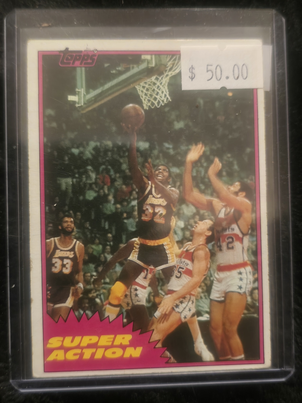 1981 Topps Magic Johnson Rookie Basketball Card